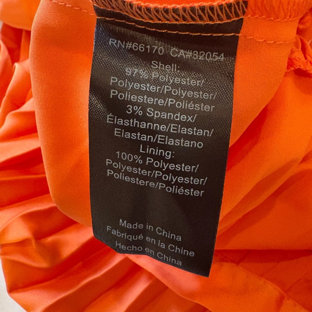 Anthropologie Hutch Pleated Orange Pleated Skort‎ - Picture 5 of 5